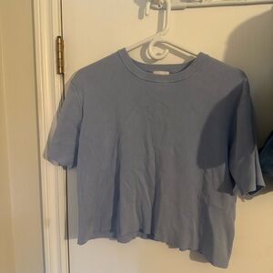 H&M Sky Blue Knit Top